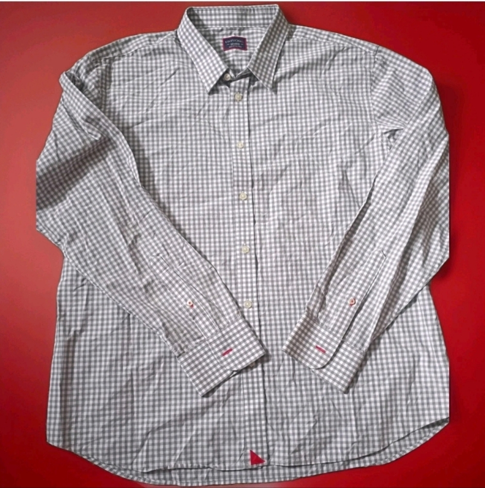 Men's Gray Check Dress Shirt - Untuckit